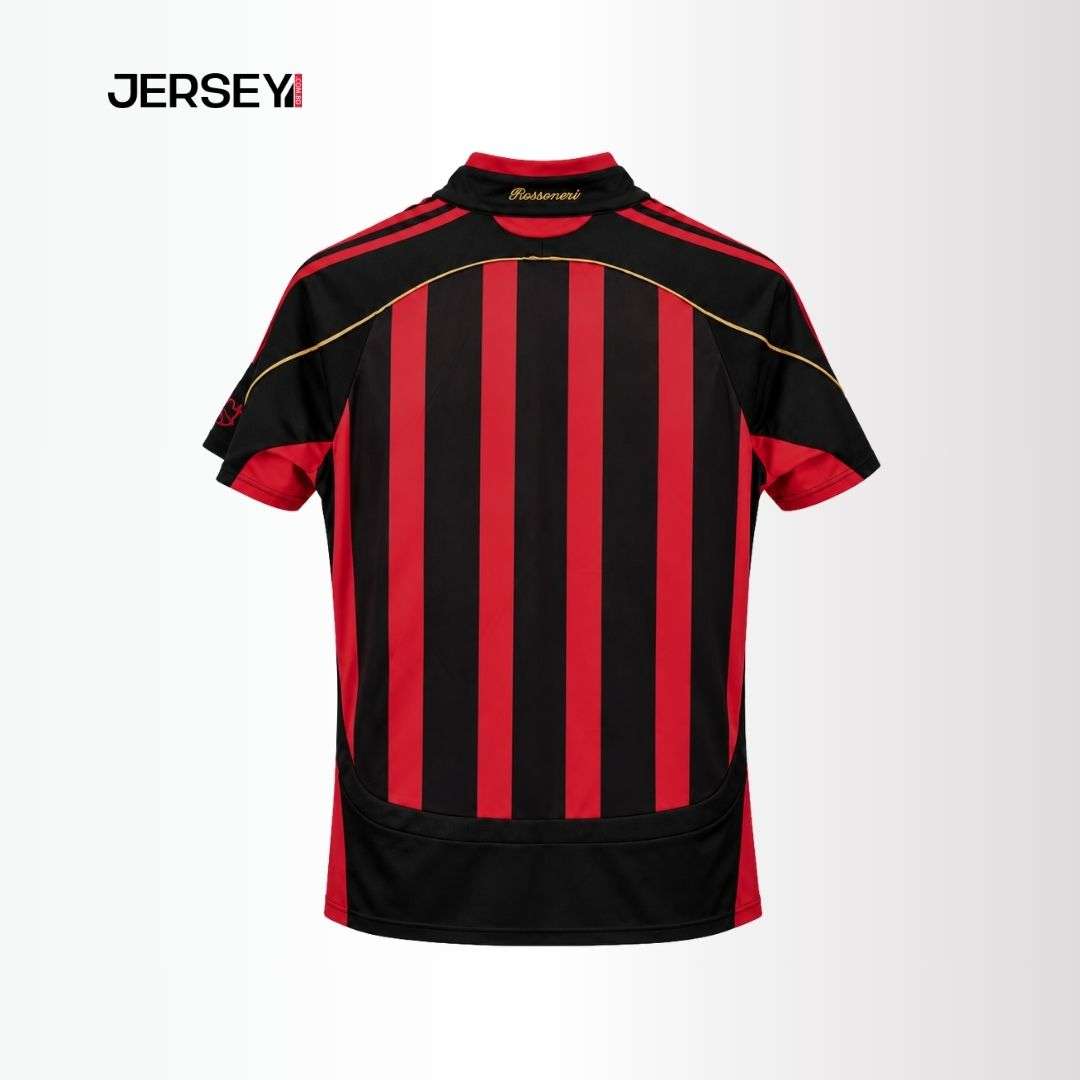 AC Milan Retro Home Jersey – Red & Black Bwin Edition