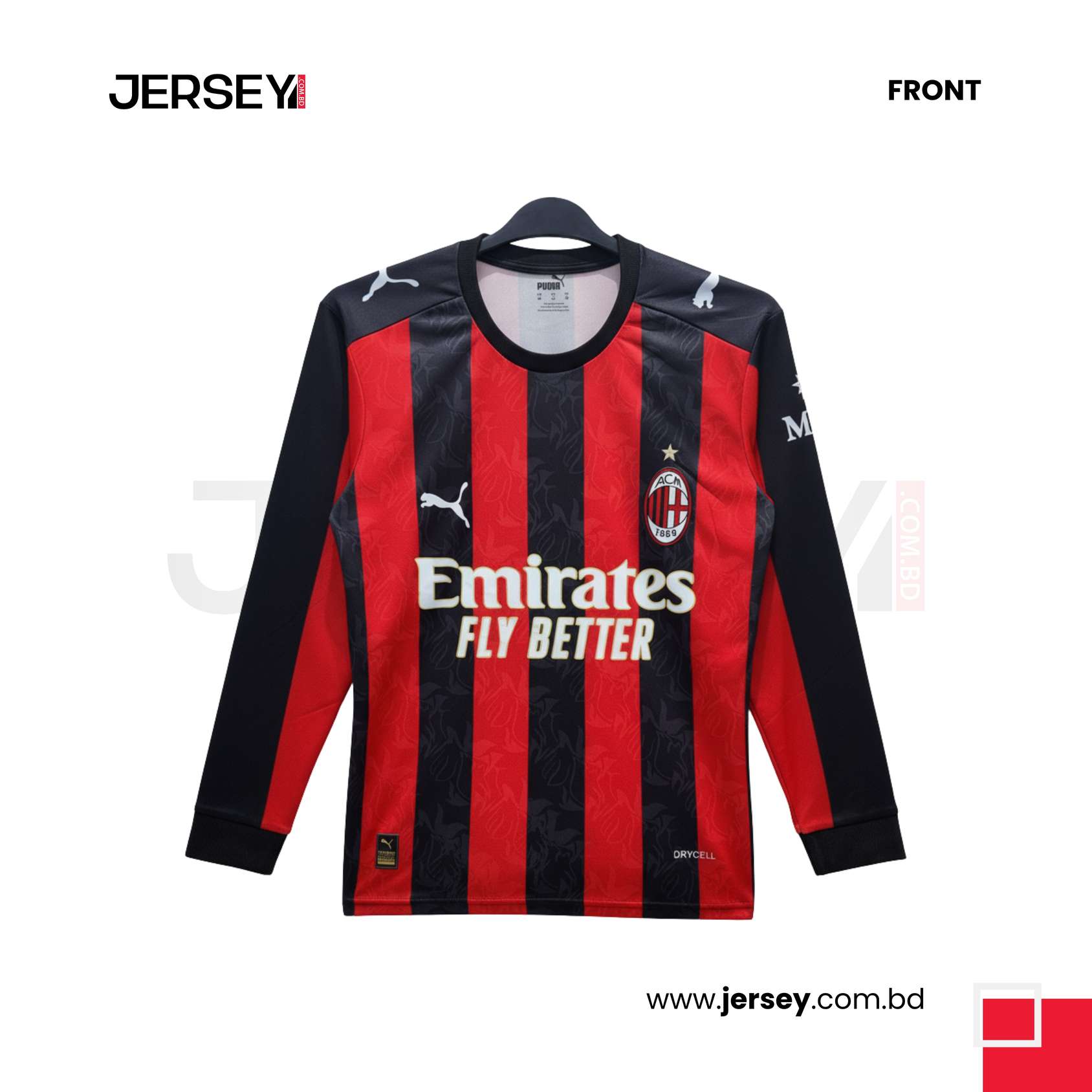 AC Milan 2025-26 Home Full Sleeve Jersey